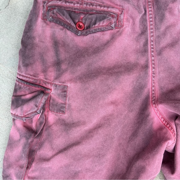 Y2K Reworked Overdyed Cargo Utility Shorts Distressed - Picture 7 of 11